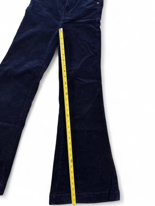 Rolla's womens Navy Eastcoast Flare Corduroy Jeans size 25 US (7 AUS) - Image 7