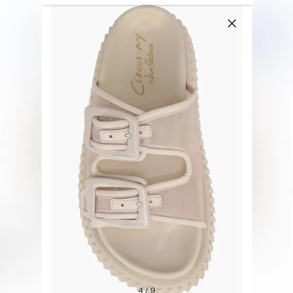 Sam Edelman Cream Double Strap Sandals - Image 4