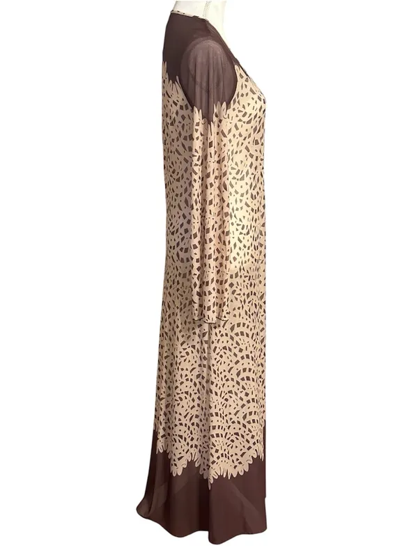 Caroline Constas New York Long Sleeve Maxi Dress Mesh Swim Coverup NWT - Image 3