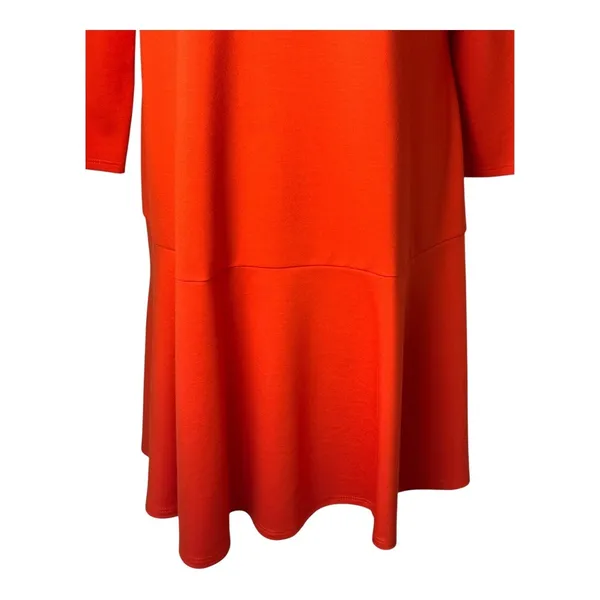 Jude Connally Lara Dress Women Large Orange Tangerine Long‎ Sleeve Mini NWT - Image 4