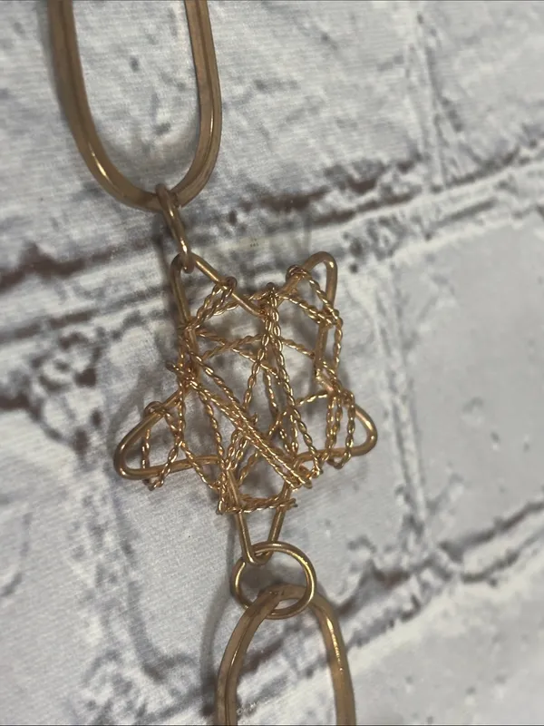 Bronze Gold Tone Chain Y2K Belt Necklace Waist Chain Boho - Image 5