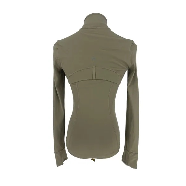 Lululemon Define Jacket Nulu Fog Green‎ Size 2 Slim Fit Thumbholes - Image 7