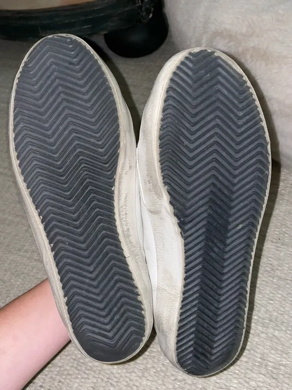 Golden Goose Women's Super-Star with silver heel tab and metal stud lettering - Image 9
