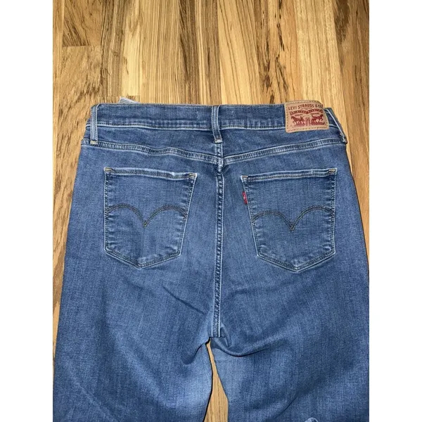 Levi's 31x30 720‎ High Rise Super Skinny Jeans Ripped Distressed Hyper Stretch - Image 8
