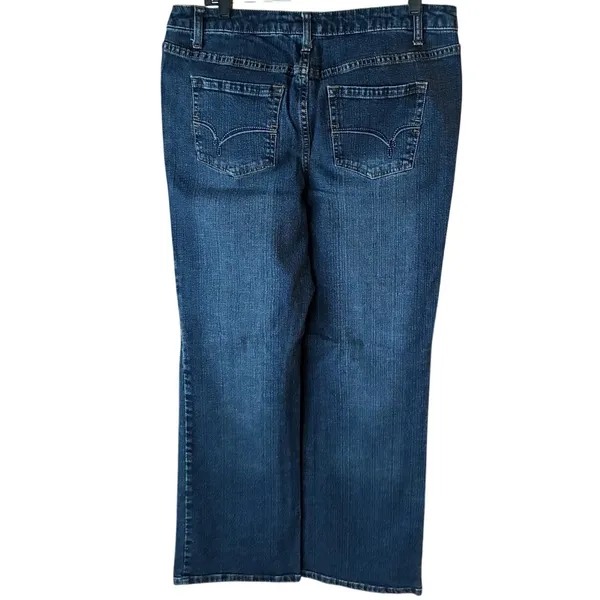LA Blues Women's Plus Size Rodeo Denim Blue Jeans ~ Size (18) 3 - Image 3