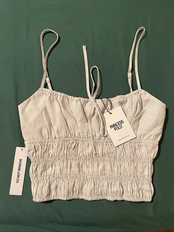 NWT Princess Polly “Fall Back In” Tank Top Shirt (Blue) - Image 7
