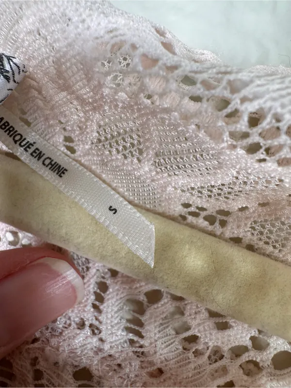 Intimately Free People Pink Lace Bralette Top Womens S Romantic Girly Coquette - Image 7