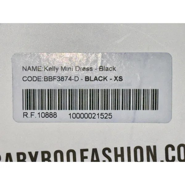 NWT Babyboo Kelly Black Cutout Back Long Sleeve Bodycon Mini Dress Women Size XS - Image 15