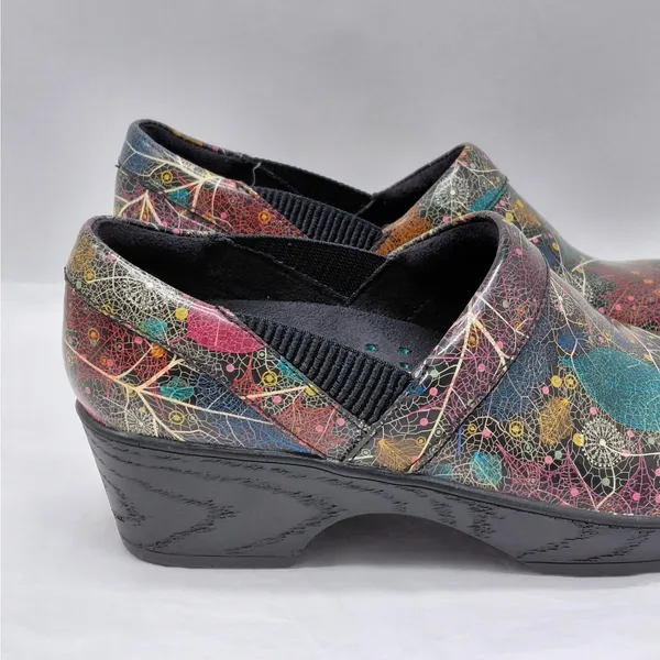 Klogs Womens Clogs Size 6 Multi Comfort Work Artsy Slip Resistant Nurse Shoes - Image 5