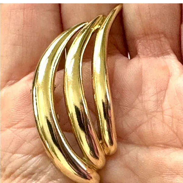 Gold tone brooch - Image 2