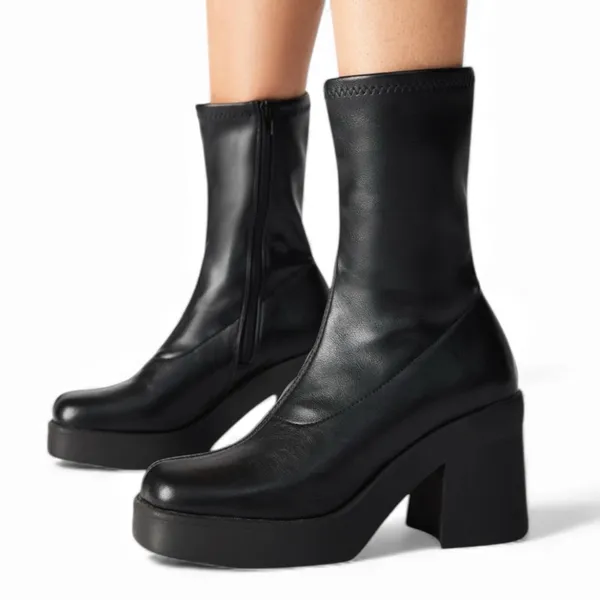 Steve Madden Klayton Black Platform Boots - Image 3
