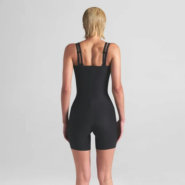 SKIMS Body zoned open bust mid thigh bodysuit onyx XL New With Tags - Image 3