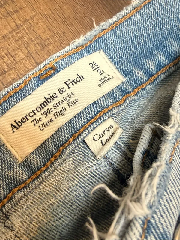 Abercrombie & Fitch The‎ 90s Straight ultra High Rise Curve Love Boot Cut 26 - Image 2