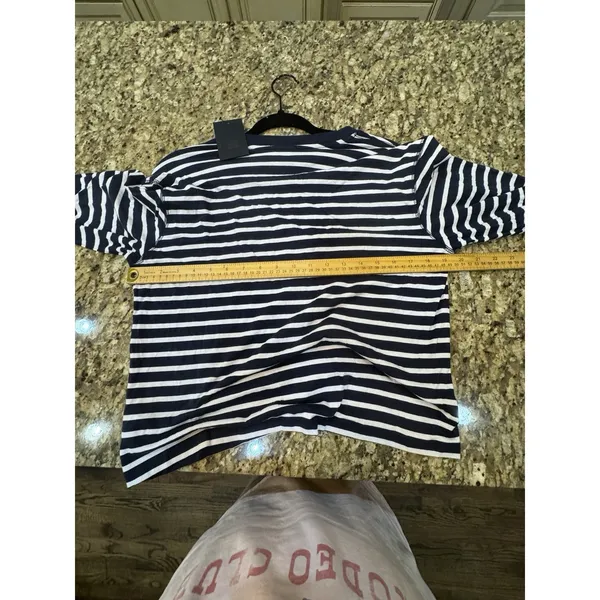 ATM Anthony Thomas Melillo Classic Jersey Long Sleeve Boy Tee Striped Navy White - Image 13