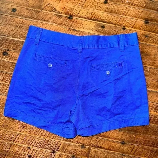 Khakis by Gap the 4” bright blue flat front chino shorts - Image 3