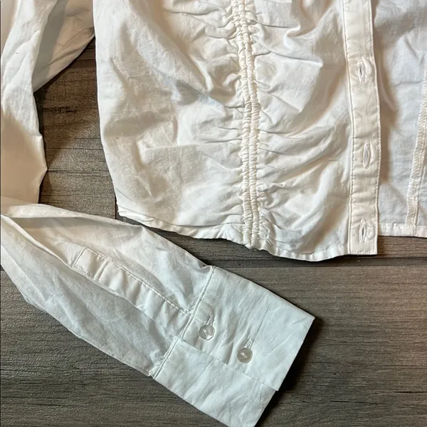 Urban Outfitters White Button Down Shirt Lightweight - Image 6