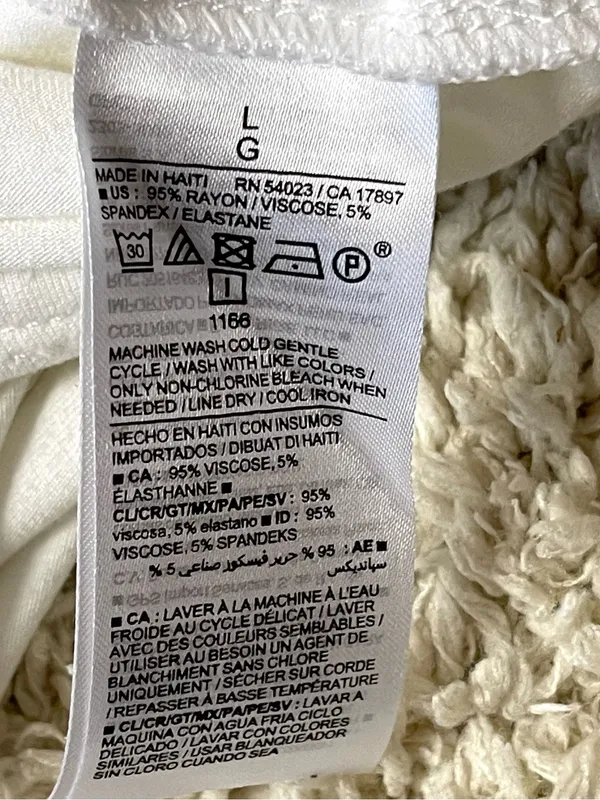 Old Navy Luxe White Long Sleeve Crewneck Top - Image 5