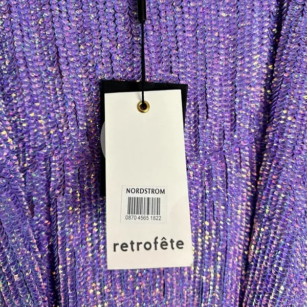 Retrofête Jill Sequin Minidress in Iridescent Size Large NWT - Image 9