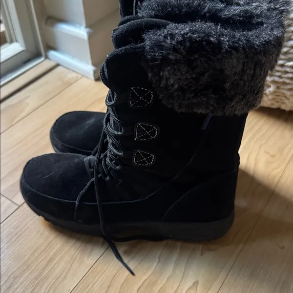 Western Chief Black Faux Fur Winter Boots - Image 3