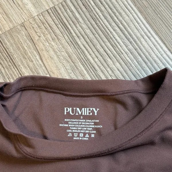 Women’s Brown Pumiey Bodysuit - Image 2