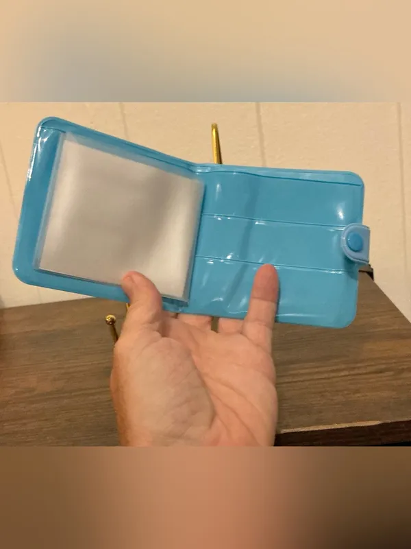 Rare Baby blue Sanrio 2023 Cinnamoroll vinyl Snap wallet - Image 4