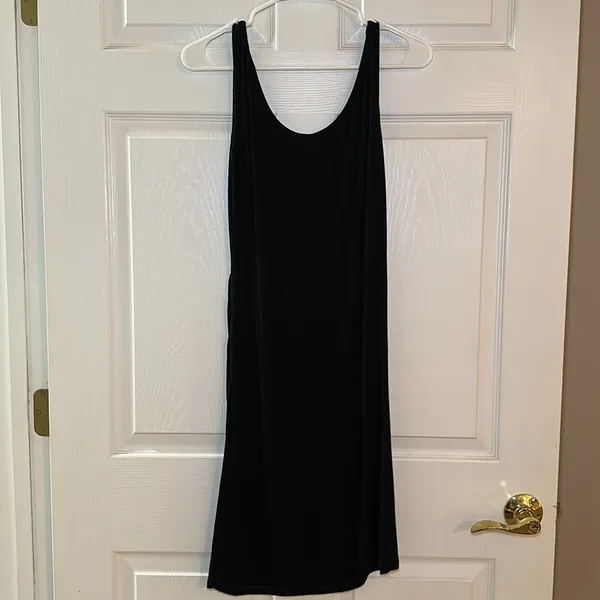 Amazon Sleeveless‎ Maternity Dress Tank Scoop Neck Casual Medium Black - Image 4