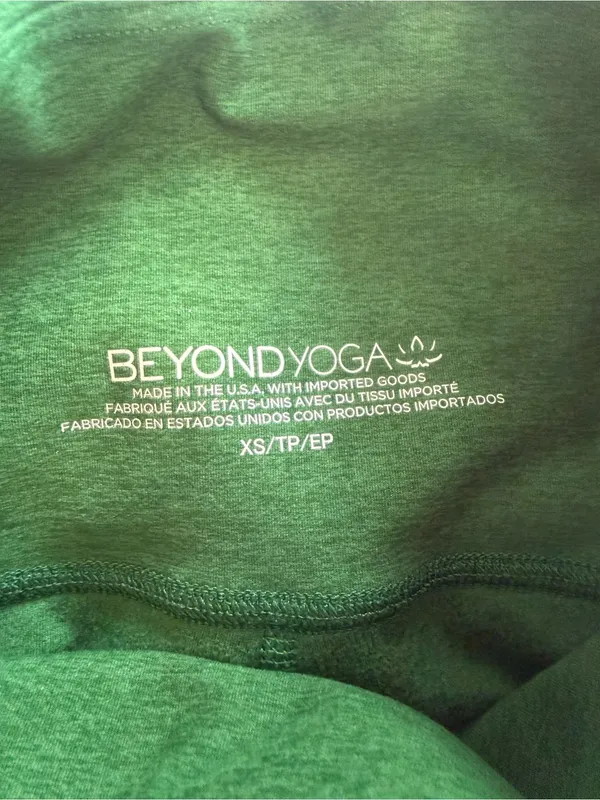 Beyond Yoga Spacedye Caught In the Midi High Waisted Leggings Green Heather XS - Image 8