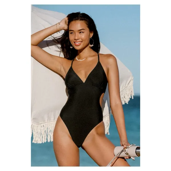 NWT Cupshe Kasey Black Cutout Back One Piece Swimsuit - Image 15