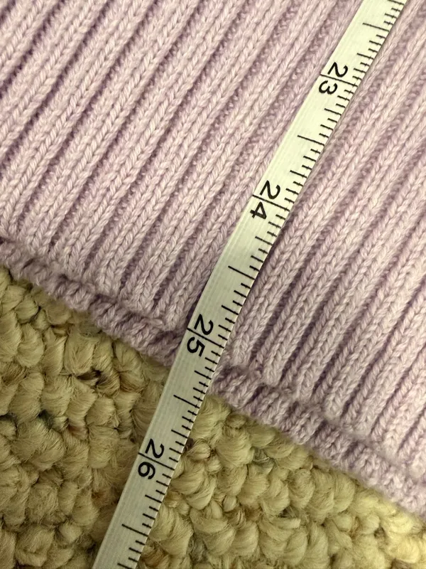 NWT LOFT Outlet Lavender Ribbed Knit Mock Neck Sweater Top Medium Stretch Office - Image 7