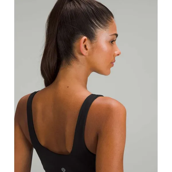Lululemon Align Ribbed Tank Top Black Size 4 V-Neck‎ Cropped Camisole LW1DVLS - Image 2