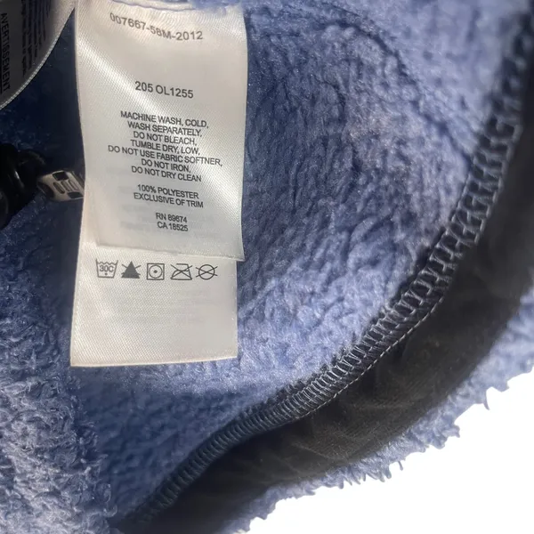 Mountain Hardwear Women's Size‎ Medium Blue Fuzzy Outdoor Full Zip Jacket - Image 7