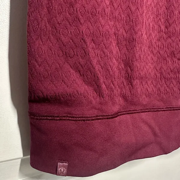 Lululemon Reveal 1/2 Zip Mindful Motion Deep Ruby - Image 6