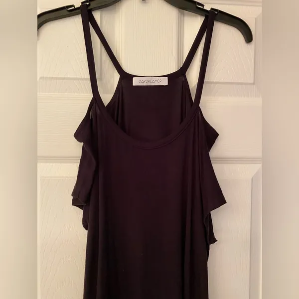 Daydreamer Women’s Black Spaghetti Strap Tank Top Size Medium - Image 5