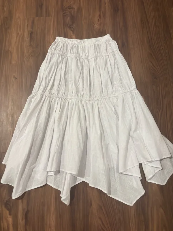 Revolve SNDYS Tahlia maxi white skirt - Image 3