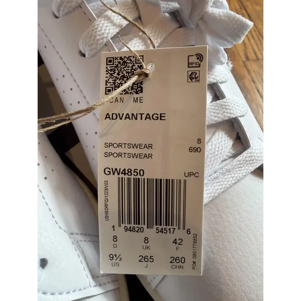 Adidas Advantage Womens Cloudfoam Sneakers Sz 9.5 Sneakers - Image 2