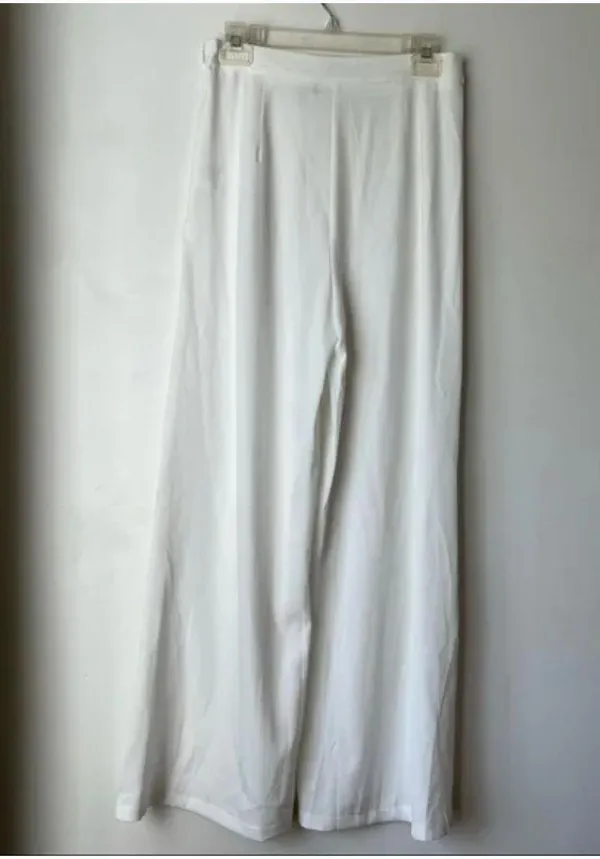 Princess Polly White Wide Leg High Waist Pants 8 - Image 2