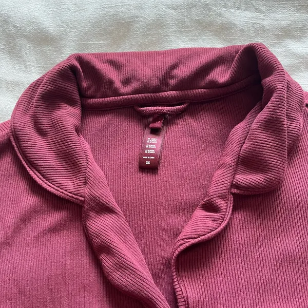 SKIMS Women's Burgundy Sleepwear Top - Image 4