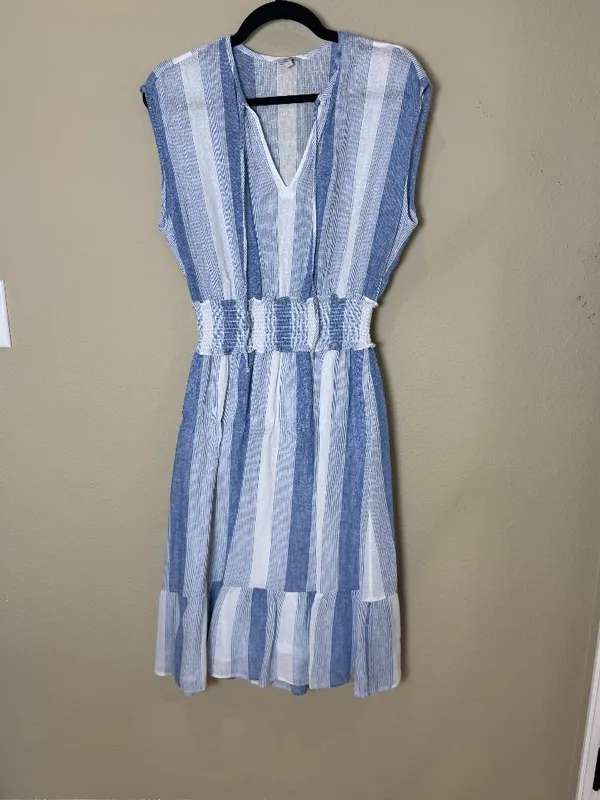 Rails Ashlyn Nevis Linen Dress Blue & White Stripes Size Small - Image 2