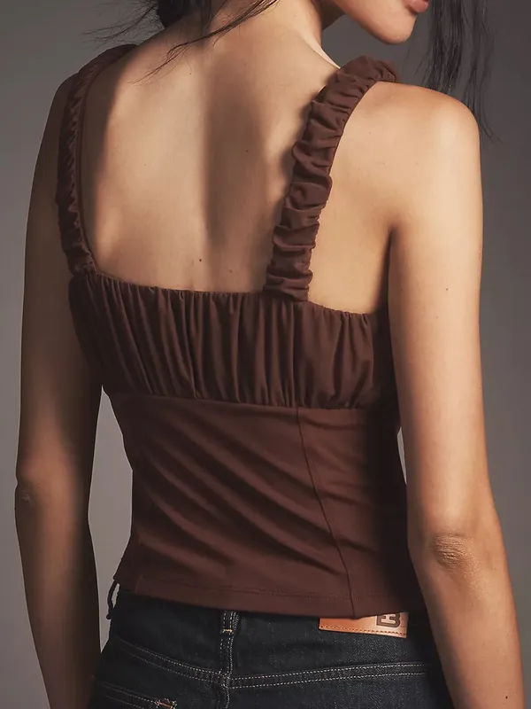 Anthropologie Shirred Bust Tank - Image 2