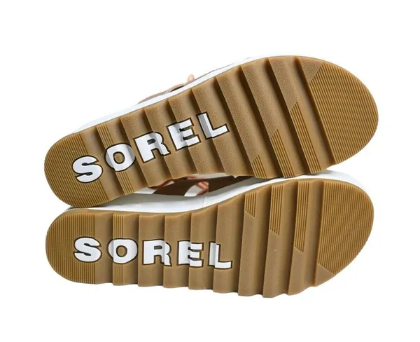 SOREL Womens 9 Cameron Platform Gladiator Sandal in Honest Beige/Gum NEW - Image 10
