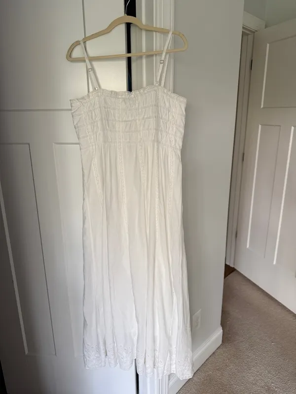 Z Supply‎ Dani Embroidered Midi Dress New NWT White - Image 6