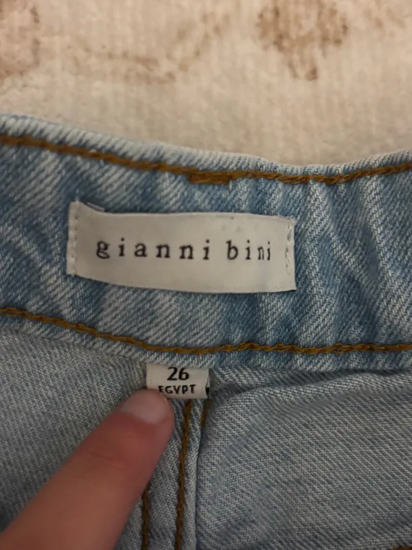 Gianni Bini Light Blue Denim Skort - Image 2