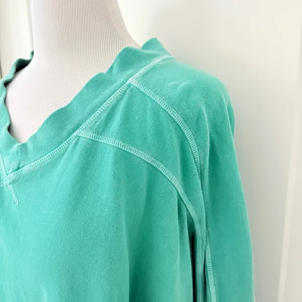 Free Movement Green Long Sleeve Top Medium - Image 2