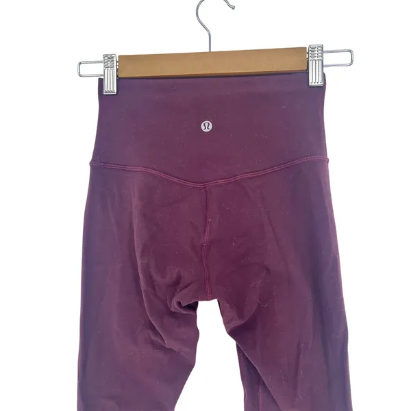 Lululemon Align Crop 21" Plum‎ Shadow High Rise Yoga Leggings 2 - Image 6