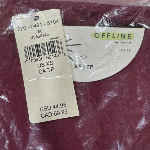 OFFLINE By Aerie High Waisted Legging Deep Cherry - Image 3