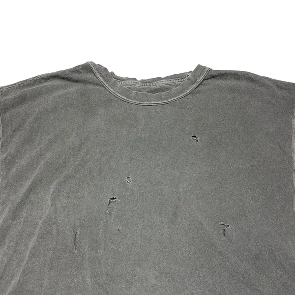 FP Movement‎ Distressed Cropped Tee Women's Small Gray 100% Cotton Oversized EUC - Image 3
