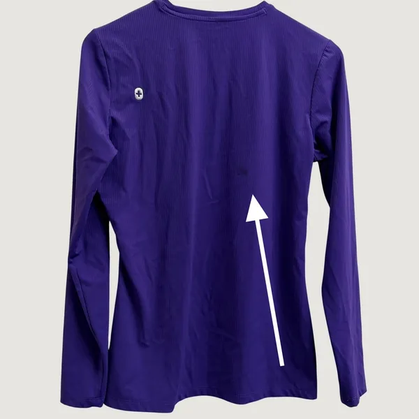 Figs Palmer Ribbed Long-Sleeve Underscrub purple Dark Purple Size Medium - Image 2
