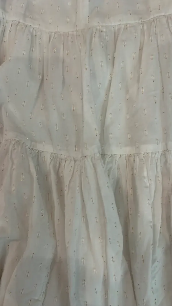American Eagle white and gold dress - Image 2
