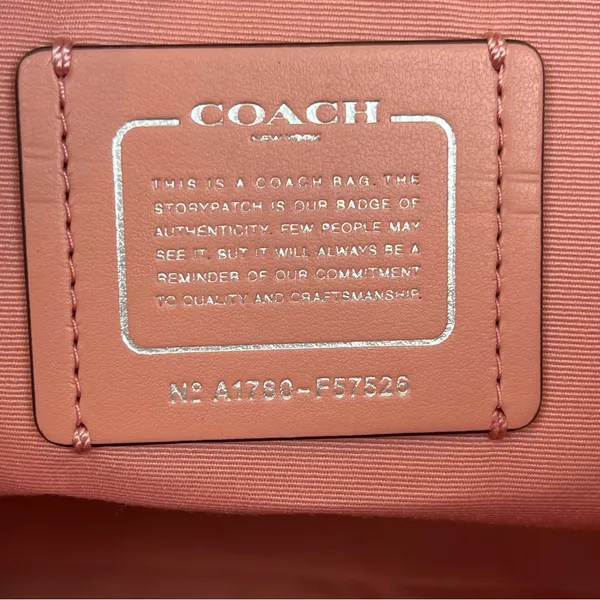 Coach F57526 Ava Tote Crossgrain Leather Bag Blush Pink / Silver - NEW w/ DEFECT - Image 15