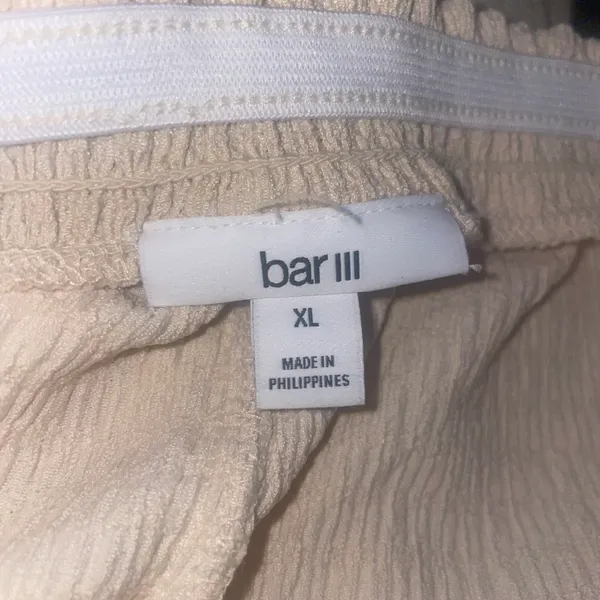 Bar lll Ivory Gauze Wide Leg Pants - Image 7